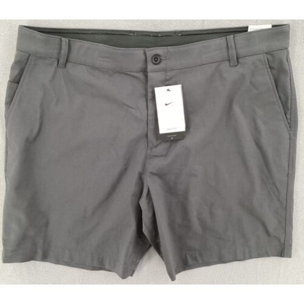 Nike Men's Flat Front Shorts - Charcoal Gray